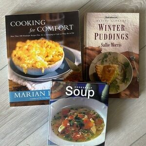 /3 Comfort Food Recipe Books Winter Desserts, Soup and Comfort Food